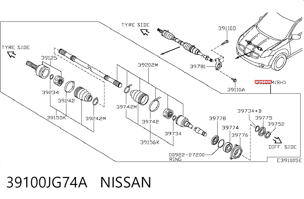 39100JG74A Nissan/Infiniti