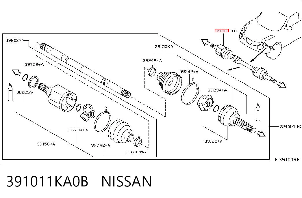 391011KA0B Nissan/Infiniti