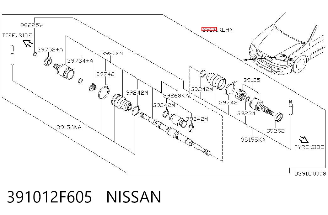 391012F605 Nissan/Infiniti