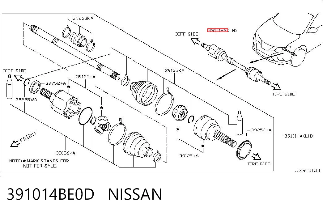 391014BE0D Nissan/Infiniti