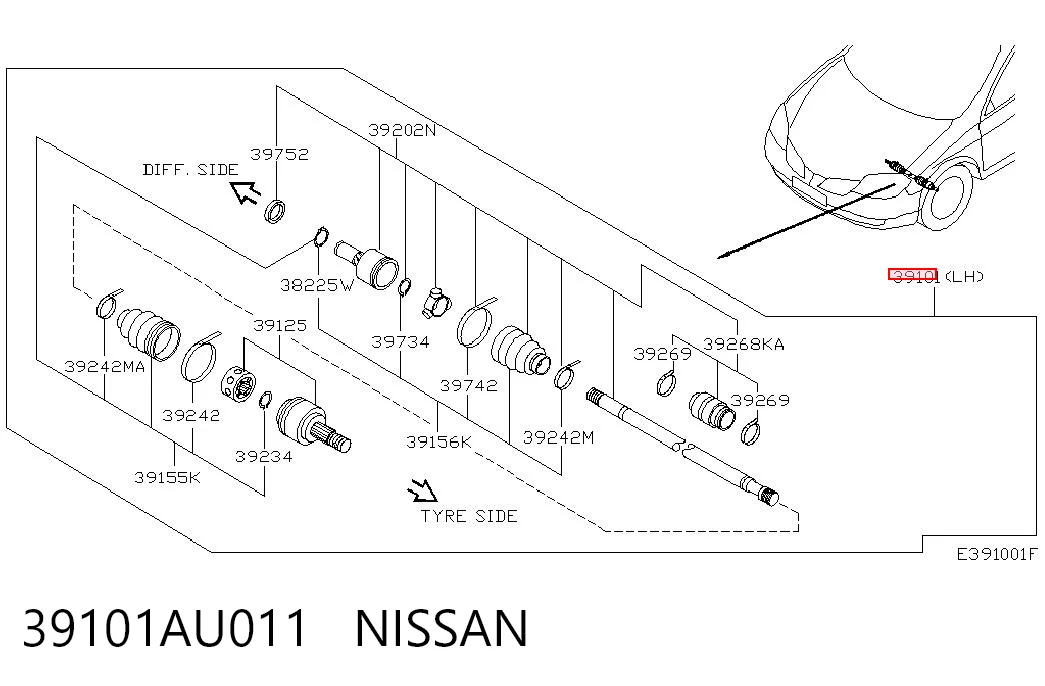 39101AU011 Nissan/Infiniti