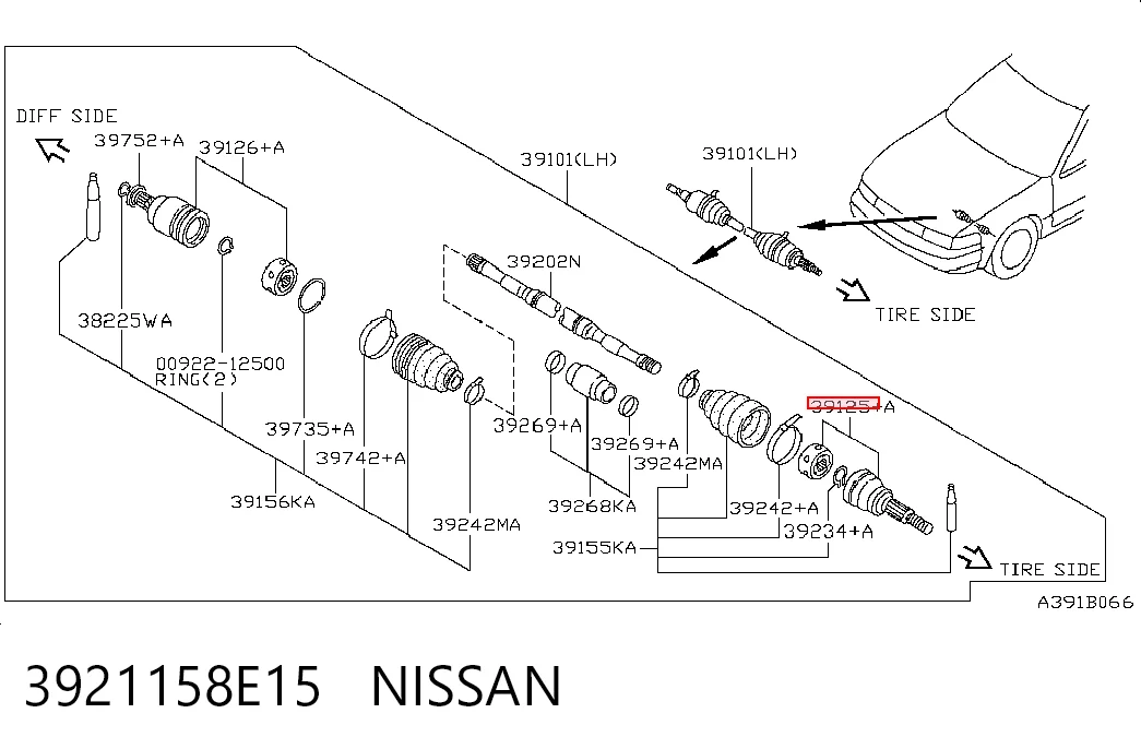 3921158E15 Nissan/Infiniti