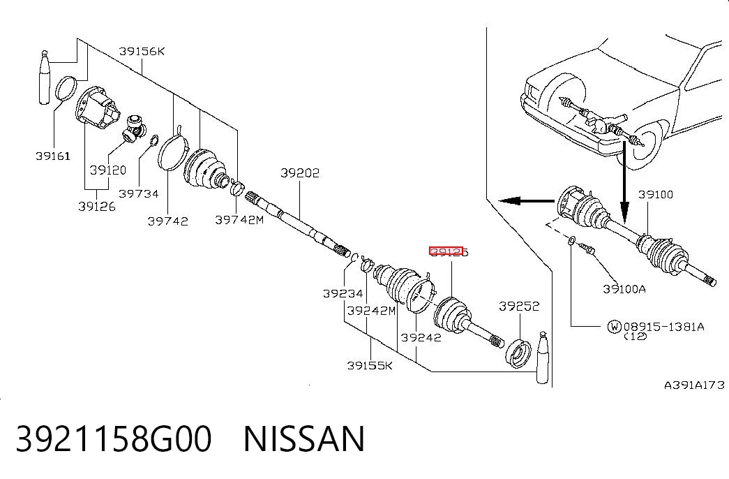 Compre Junta homocinética externa dianteira Nissan Terrano 1