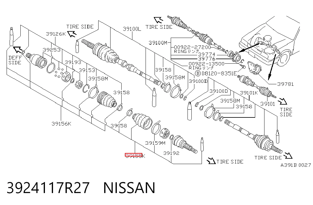 3924117R27 Nissan/Infiniti