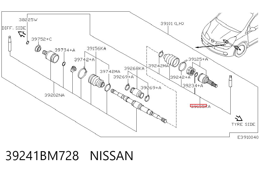 39241BM728 Nissan/Infiniti