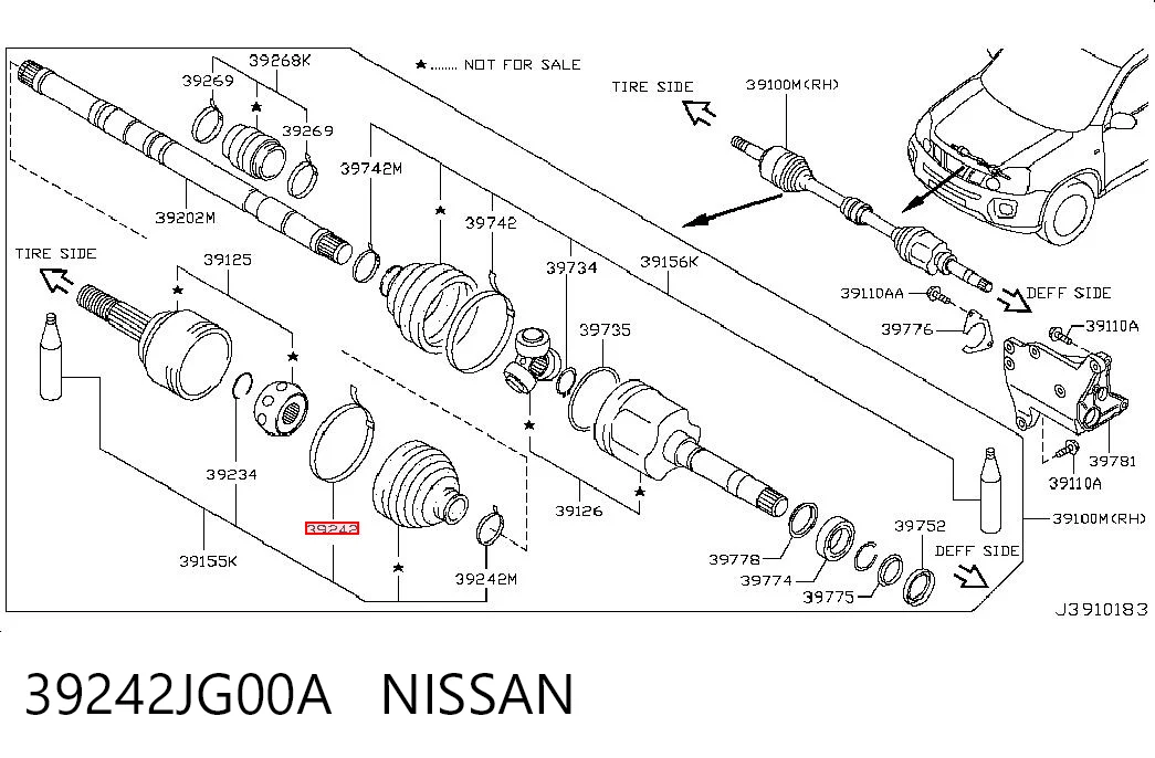 39242JG00A Nissan/Infiniti