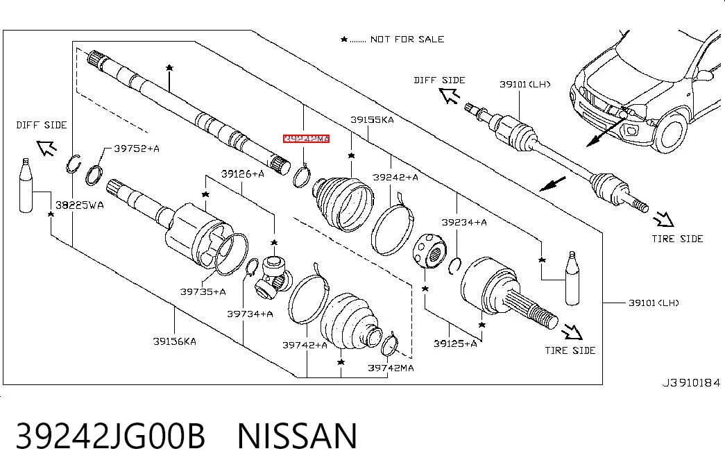 39242JG00B Nissan/Infiniti