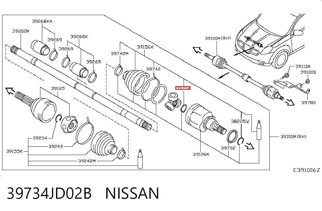 39734JD02B Nissan/Infiniti