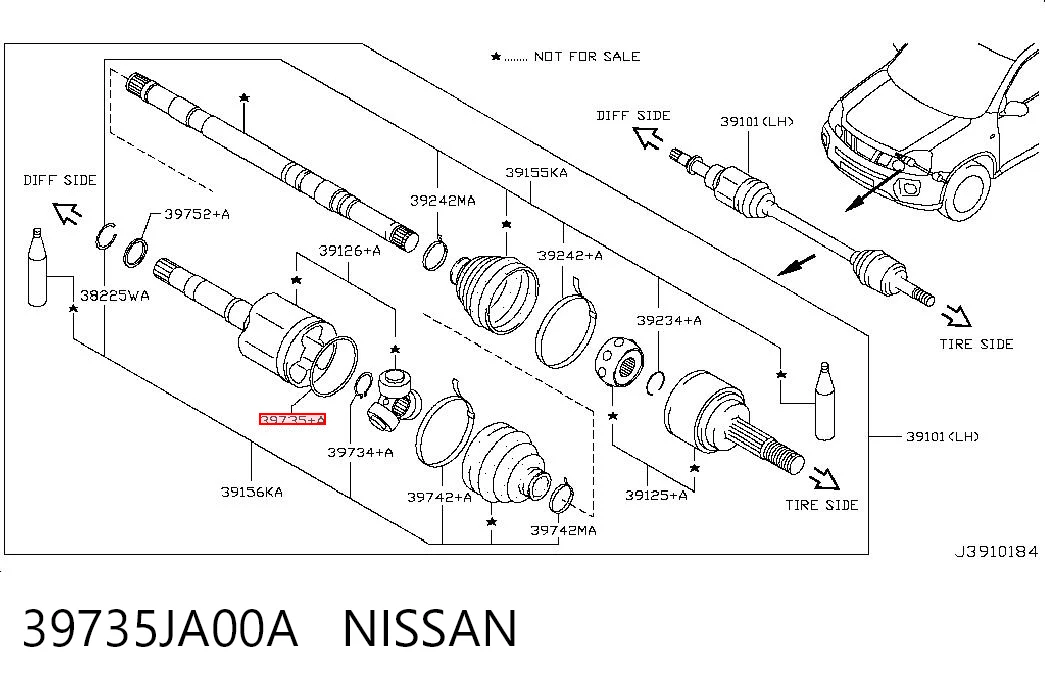 39735JA00A Nissan/Infiniti