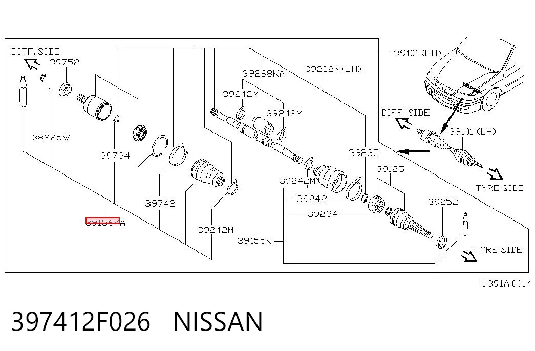 397412F026 Nissan/Infiniti