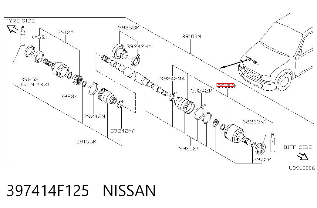 397414F125 Nissan/Infiniti