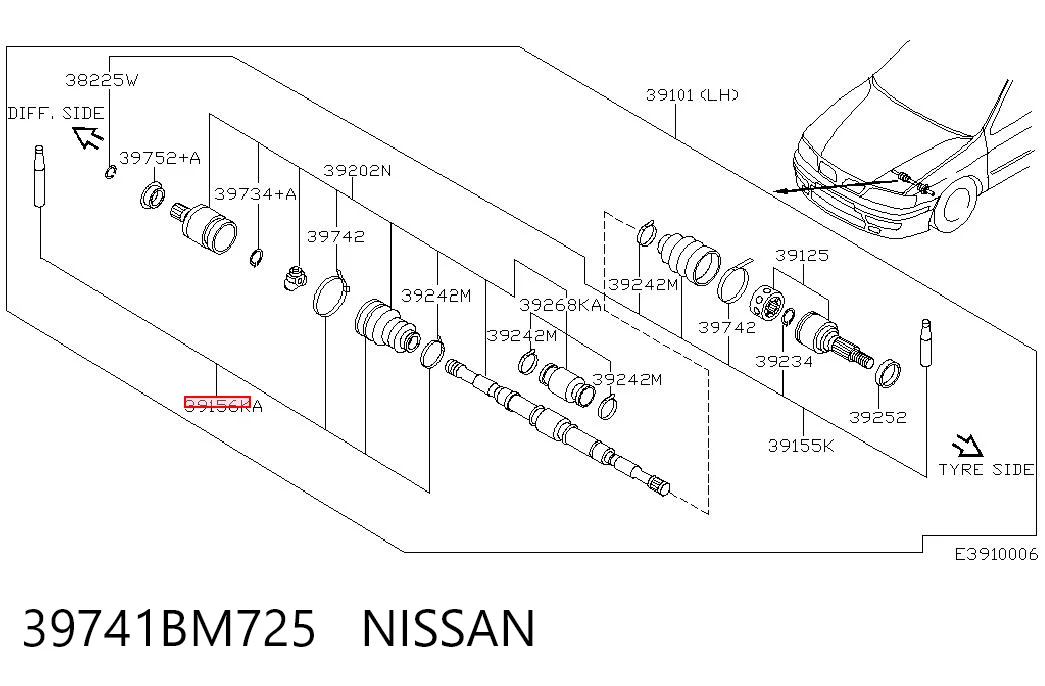 39741BM725 Nissan/Infiniti