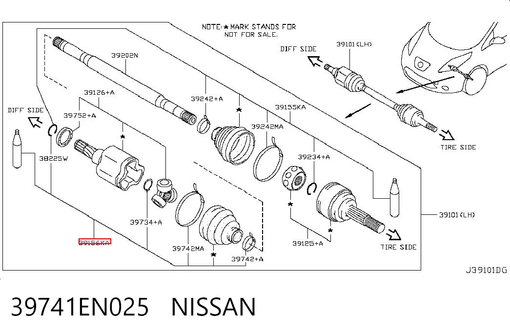 39741EN025 Nissan/Infiniti