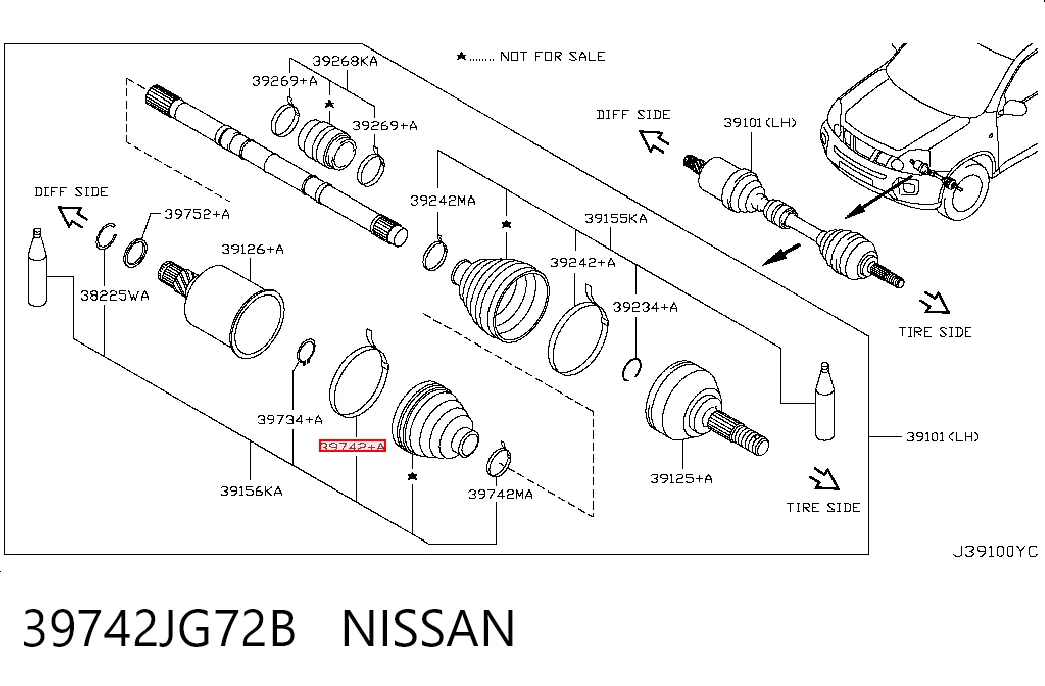 39742JG72B Nissan/Infiniti