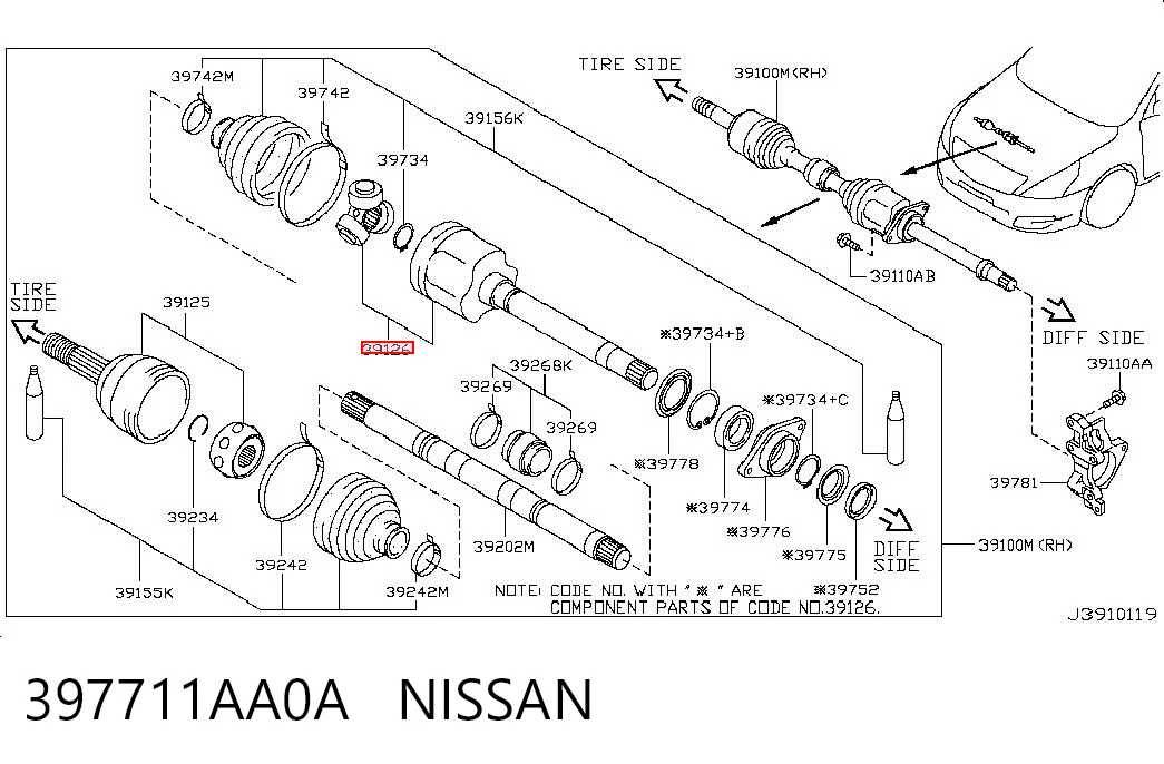 397711AA0A Nissan/Infiniti