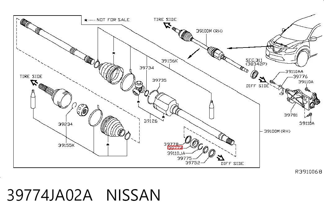 39774JA02A Nissan/Infiniti