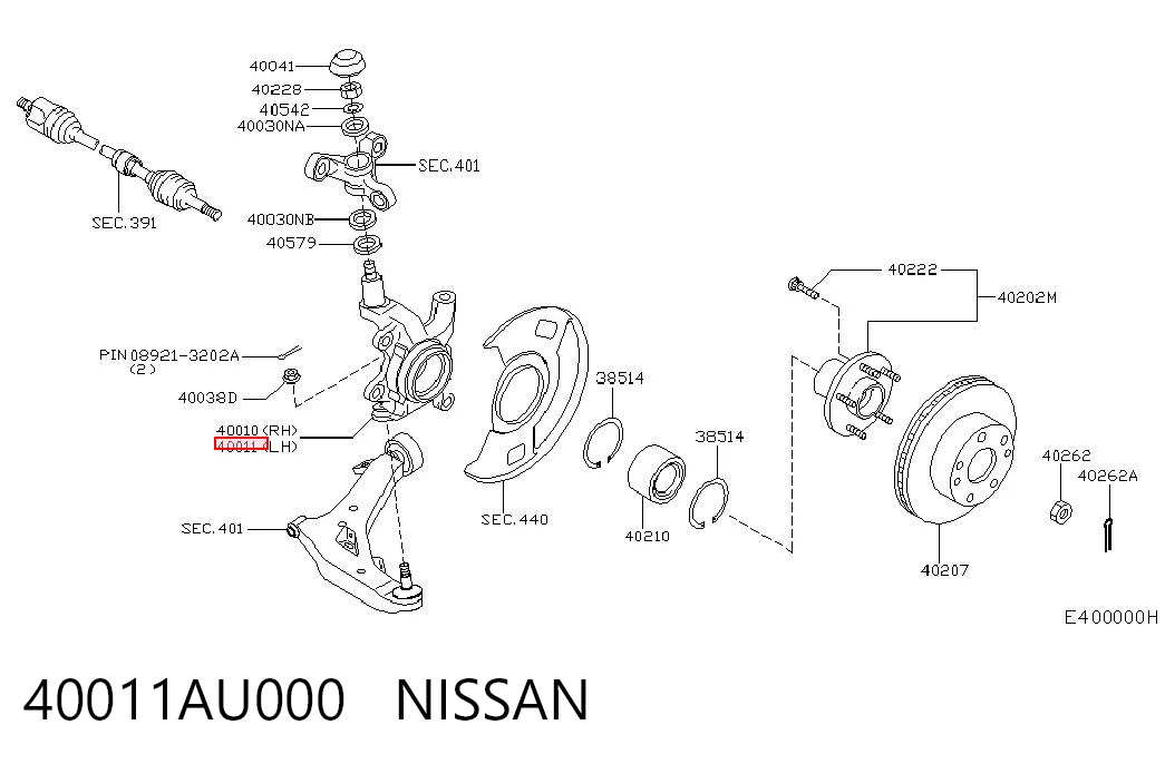 40011AU000 Nissan/Infiniti