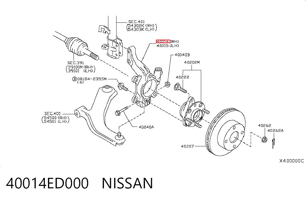 40014ED000 Nissan/Infiniti