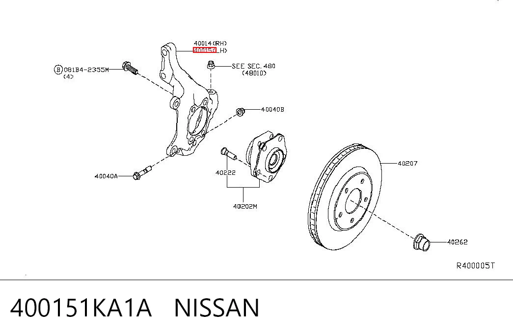 400151KA1A Nissan/Infiniti