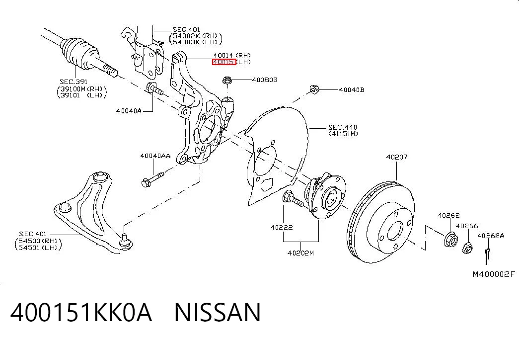 400151KK0A Nissan/Infiniti