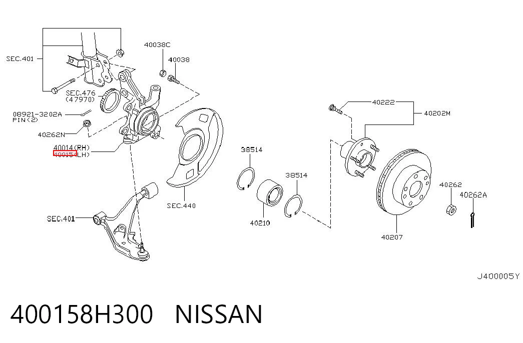 400158H300 Nissan/Infiniti