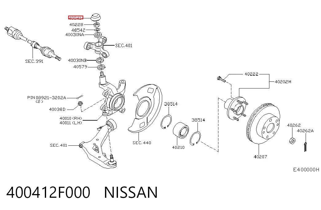 400412F000 Nissan/Infiniti