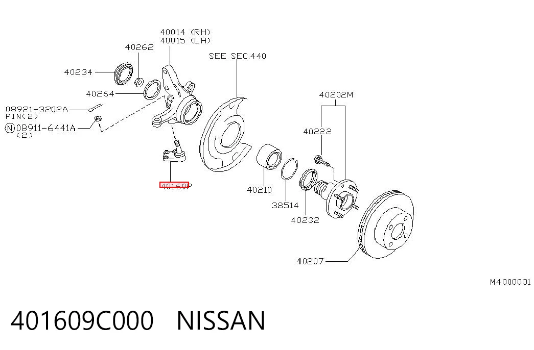 Suporte de esfera inferior Nissan Vanette  C23 ao melhor preço