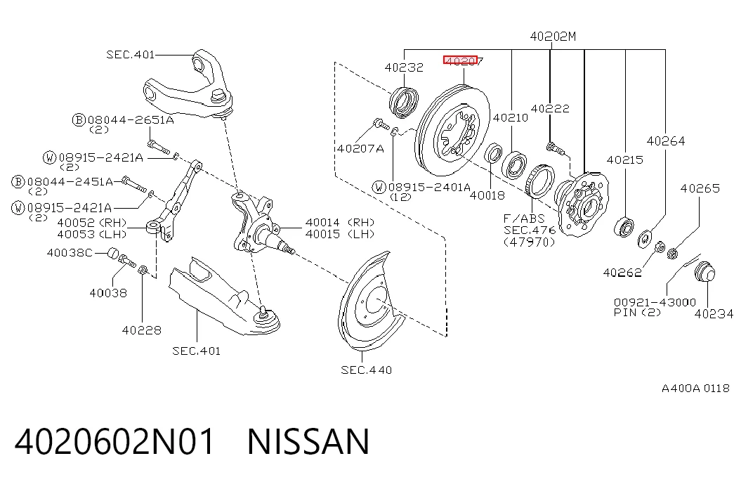 4020602N01 Nissan/Infiniti