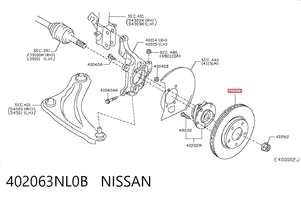 402063NL0B Nissan/Infiniti