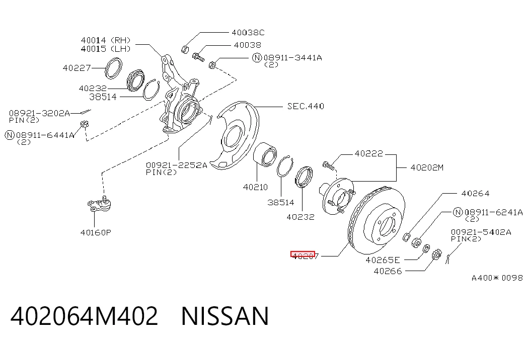 402064M402 Nissan/Infiniti