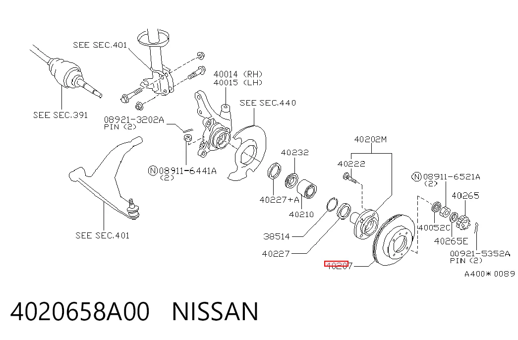 Disco do freio dianteiro Nissan Sunny II N13 ao melhor preço
