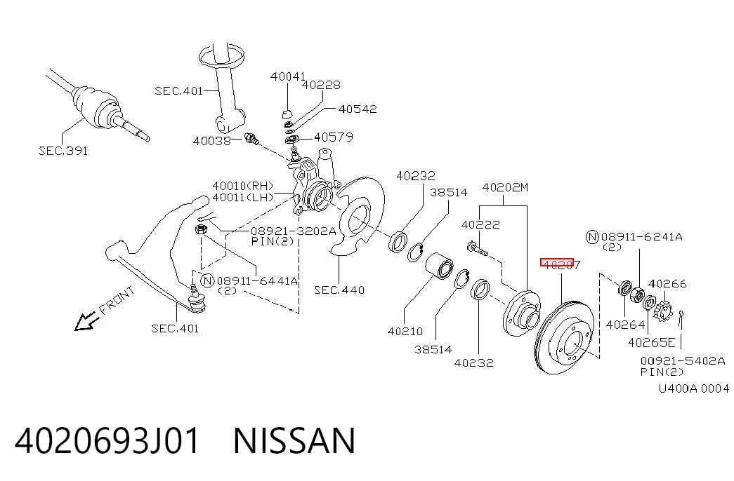4020693J01 Nissan/Infiniti