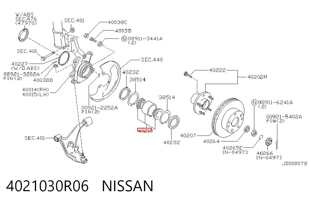 4021030R06 Nissan/Infiniti