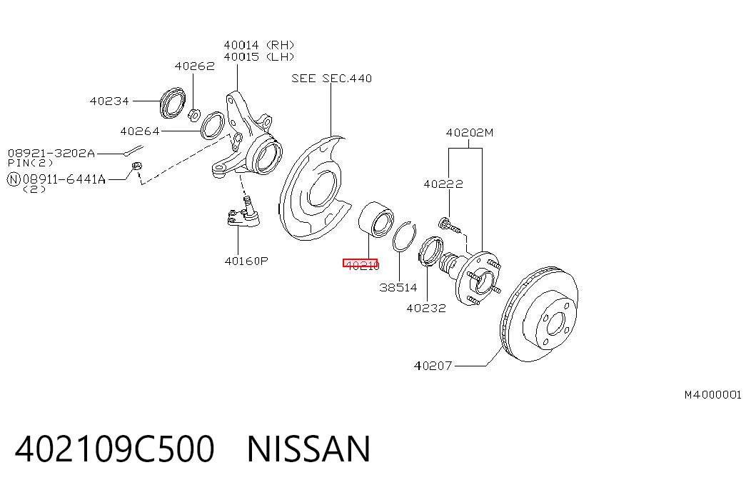 Compre Rolamento de cubo dianteiro Nissan Vanette 