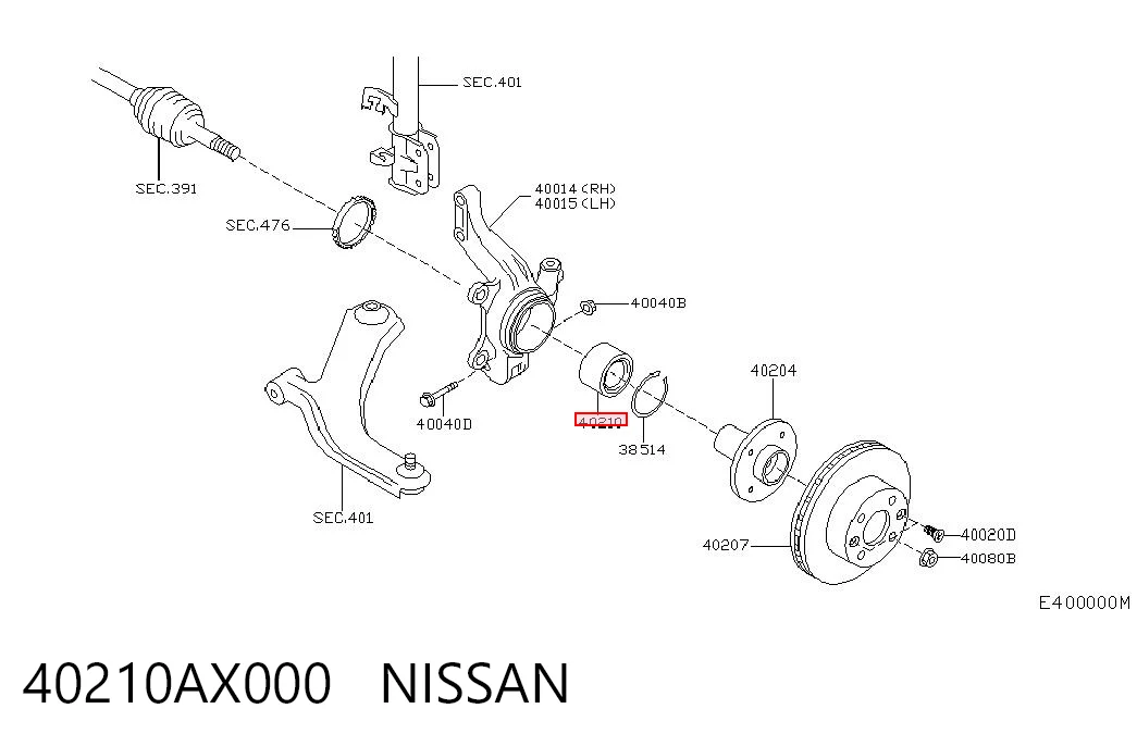 40210AX000 Nissan/Infiniti