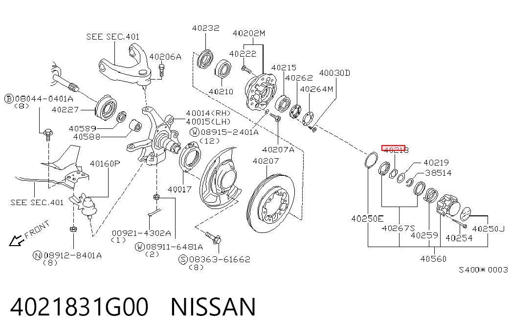 4021831G00 Nissan/Infiniti