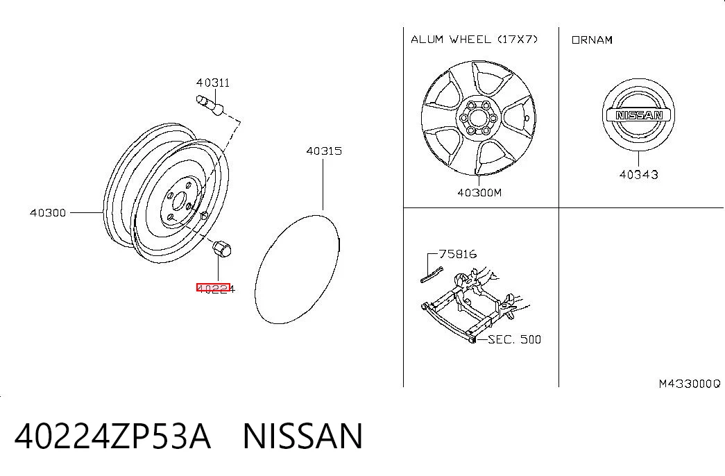 Porca de roda Nissan Altima   ao melhor preço