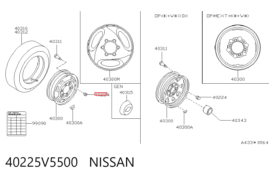 Porca de roda para Nissan Tiida  C11X