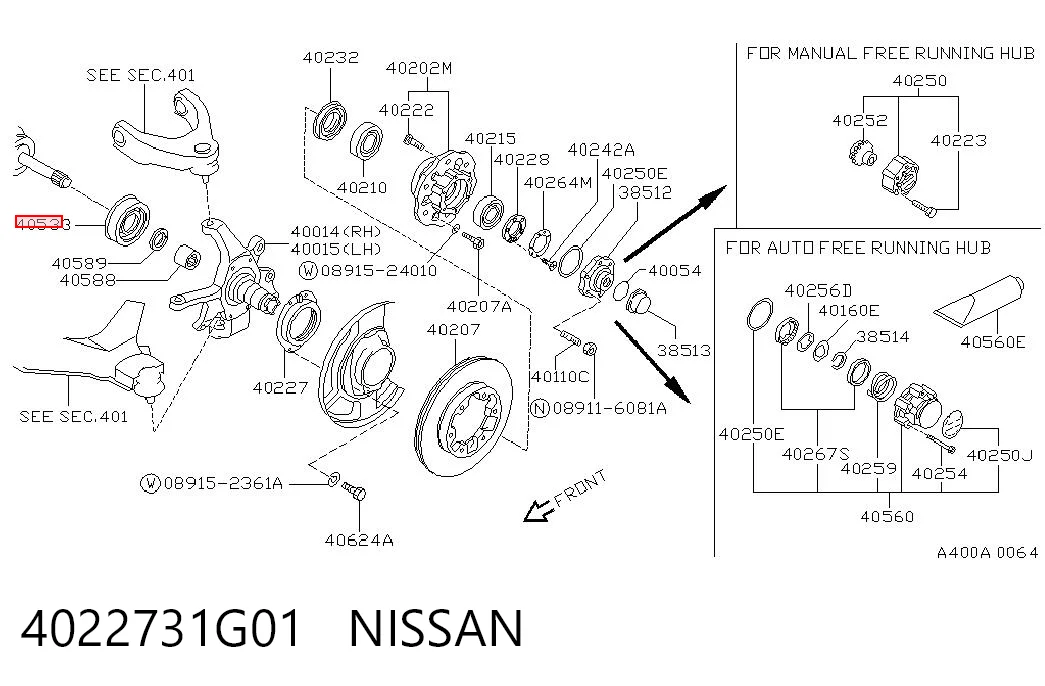 4022731G01 Nissan/Infiniti