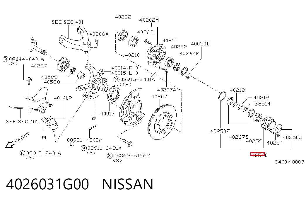 4026031G00 Nissan/Infiniti