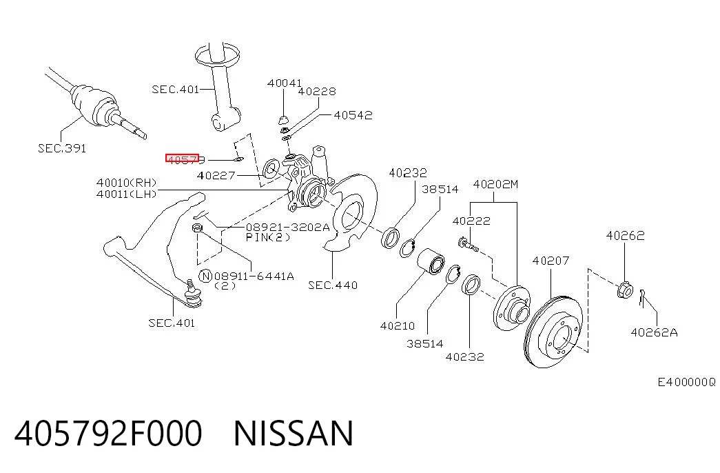 405792F000 Nissan/Infiniti