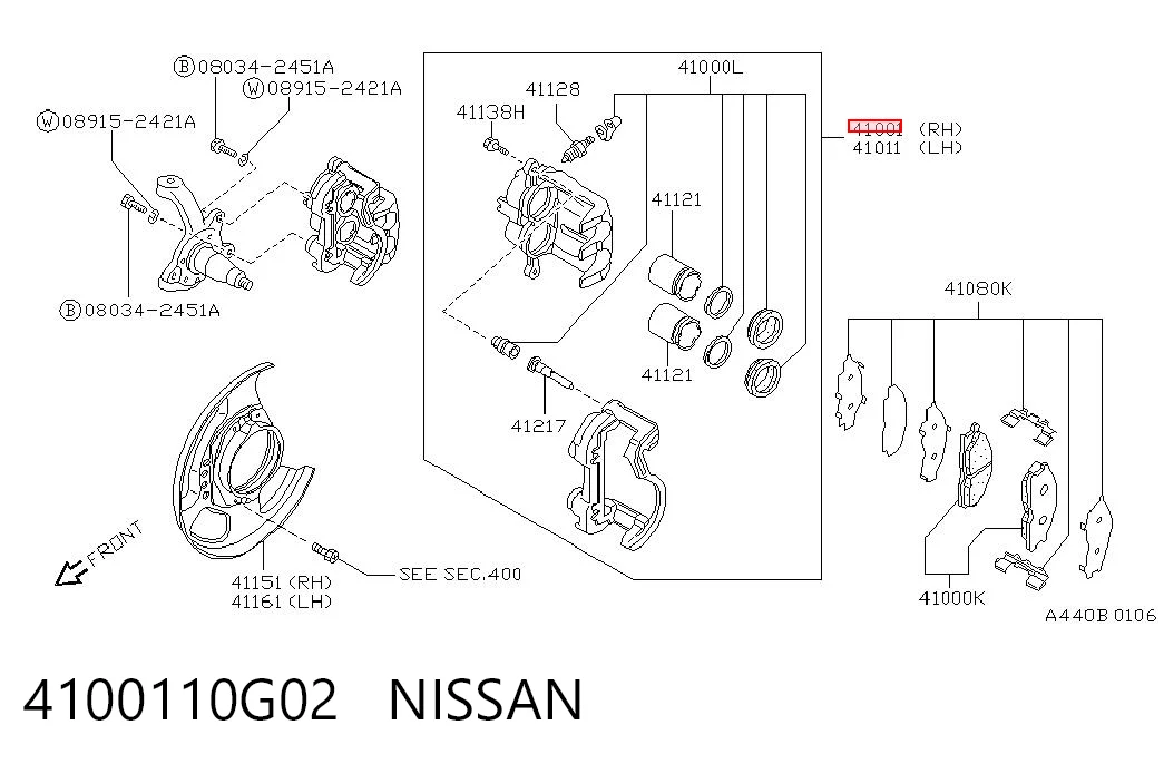 4100110G02 Nissan/Infiniti