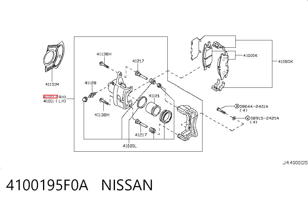 4100195F0A Nissan/Infiniti