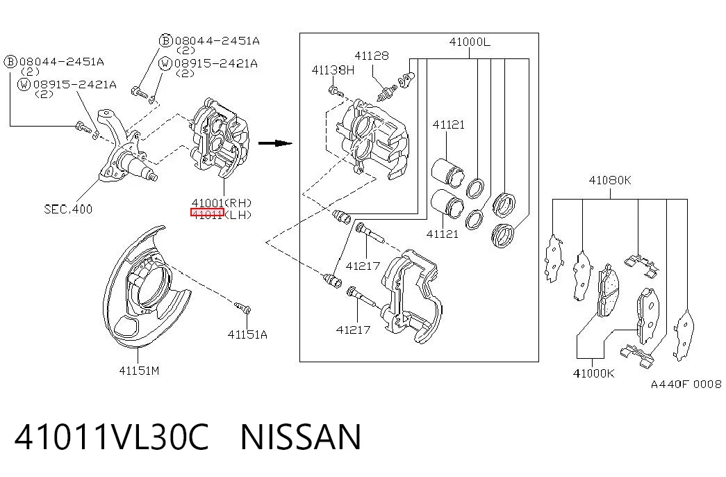 41011VL30C Nissan/Infiniti