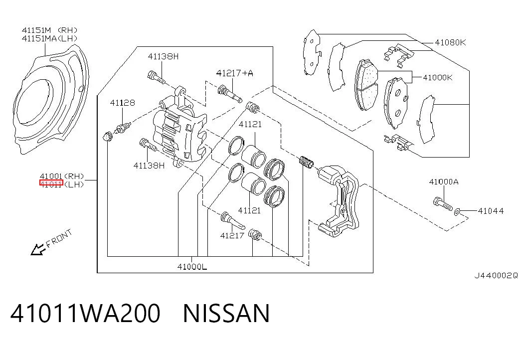 41011WA200 Nissan/Infiniti