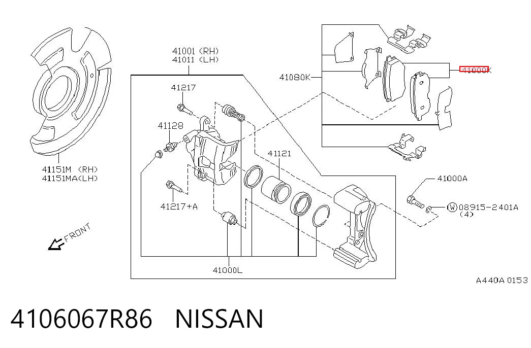 4106067R86 Nissan/Infiniti