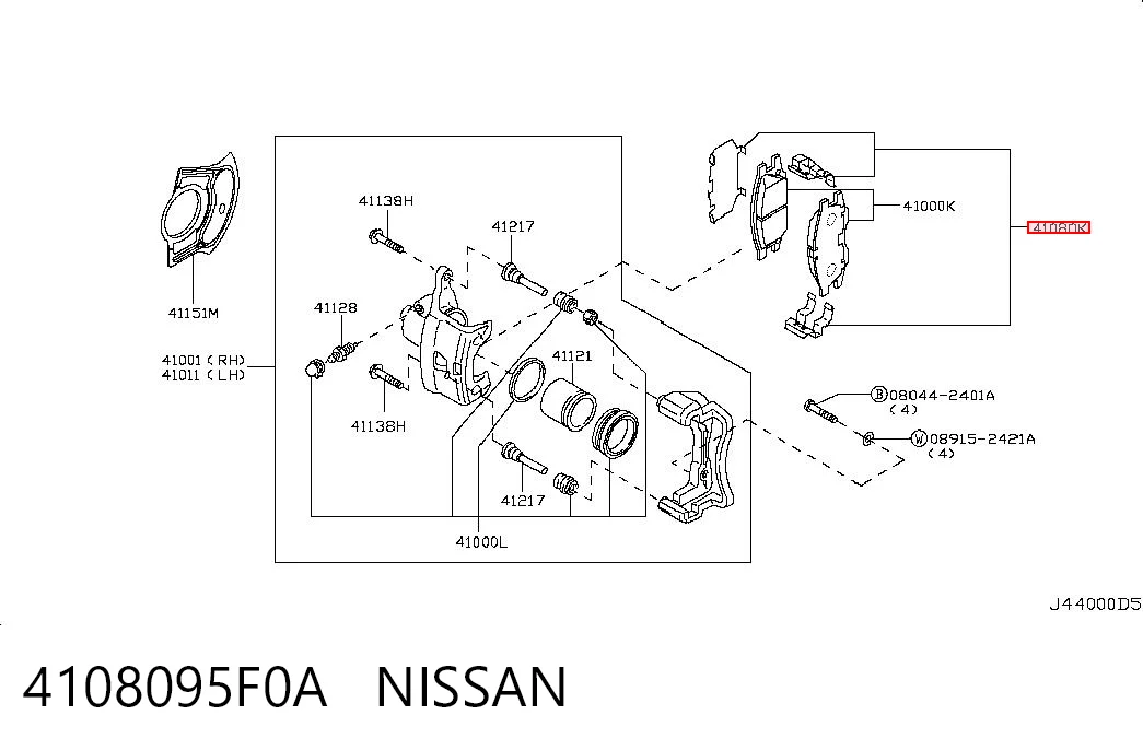 4108095F0A Nissan/Infiniti