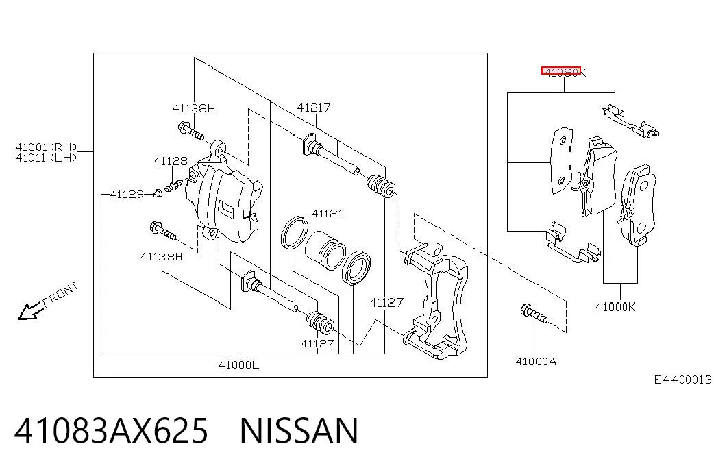 41083AX625 Nissan/Infiniti