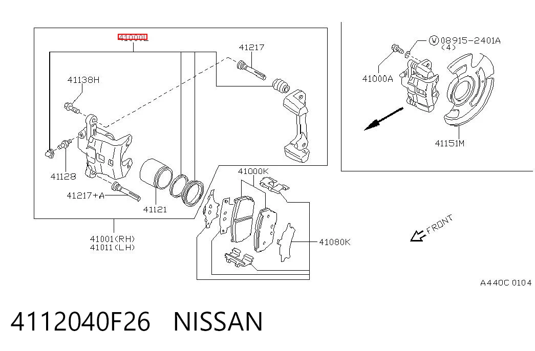 4112040F26 Nissan/Infiniti