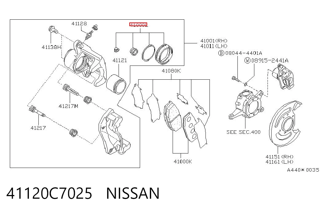 Kit de reparação de suporte do freio dianteiro Nissan Patrol preço, a partir de 11,04 USD